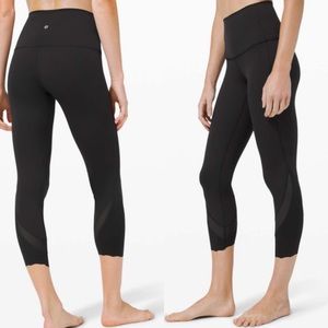 Lululemon Wunder Under High-Rise Leggings Scallop